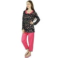 thumbnail image 2 of Bimba Women Chic Style Rayon Night Wear Pajama Set Full Sleeve Shirt with Pyjamas, 2 of 5