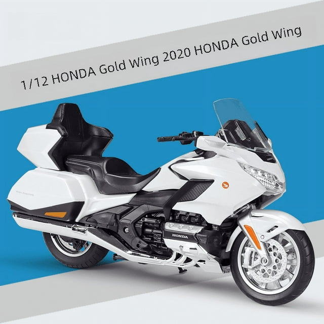Modelo de aleación de simulación de motocicleta Willy WELLY1:12 Honda Golden Wing 2020 Gold Wing Heavy Machine