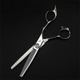 thumbnail image 4 of Juego de tijeras profesionales japonesas de acero para cortar el cabello, tijeras de barbero de 6 pulgadas para hombres, mujeres y niños., 4 of 5