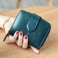thumbnail image 1 of LHSHID Porte-monnaie pour Femmes en Cuir PU, Petit Porte-Cartes Court, Porte-Monnaie pour Dames, Portefeuilles pour Femmes Rouges, RFID, carteiras, Sac à Argent, 1 of 6