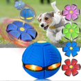 thumbnail image 1 of 2023 New Pet Toy Flying Saucer Ball, Flying Saucer Ball Dog Toy, Pet Toy Flying Saucer, Flying Saucer Dog Toy Ball For Dogs Blue 3 lights, 1 of 5