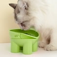 thumbnail image 6 of ACDANC 2Pcs Elevated Cat Bowls,Comfortable Cat Food Dispens with 15° Tilt for Neck Support,Leak-Proof Cat Food Container with Curved Design,Green, 6 of 6