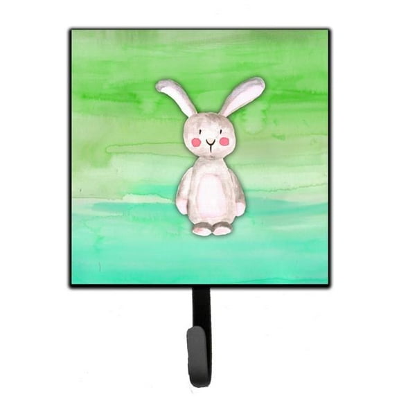 Bunny Rabbit Watercolor Leash or Key Holder