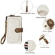 thumbnail image 3 of Cartera TFKGS de piel con bloqueo RFID de gran capacidad para mujer, color beige, 3 of 9