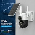 thumbnail image 3 of Hawkray Solar Security Camera - 360° Dual Lens,5G/2.4G WIFI,Spotlight/siren Alarm,3mp Color Night Vision,3mp Color Night Vision,IP66 waterproof,8000mAh, 3 of 8