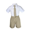 thumbnail image 5 of Baby Boy Toddler Formal Vest Shorts Khaki 6 Piece Set Suit Necktie 23 Color S-4T, 5 of 5