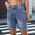 thumbnail image 6 of Women'S Jorts Baggy High Waisted Jean Shorts Ripped Denim Bermuda Shorts Y2K Shorts XXL, 6 of 8