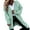 Green, variant on Plus Size Cardigan Custom Vintage Loose Fall Long Plain Knit Hooded Cardigan Sweater for Women (Mint Green,XL)