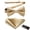 01-Champagne, variant on HISDERN Men Black Bow Ties Wedding Bowties Pre-tied Bowtie Pocket Square Set Formal Party Solid Color
