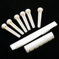 thumbnail image 1 of A Set of Folk Guitar Bone Pins Saddle Nut, 1 of 1
