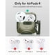 thumbnail image 2 of Funda para AirPods 4 ESR HaloLock a prueba de caídas, color verde militar, 2 of 9