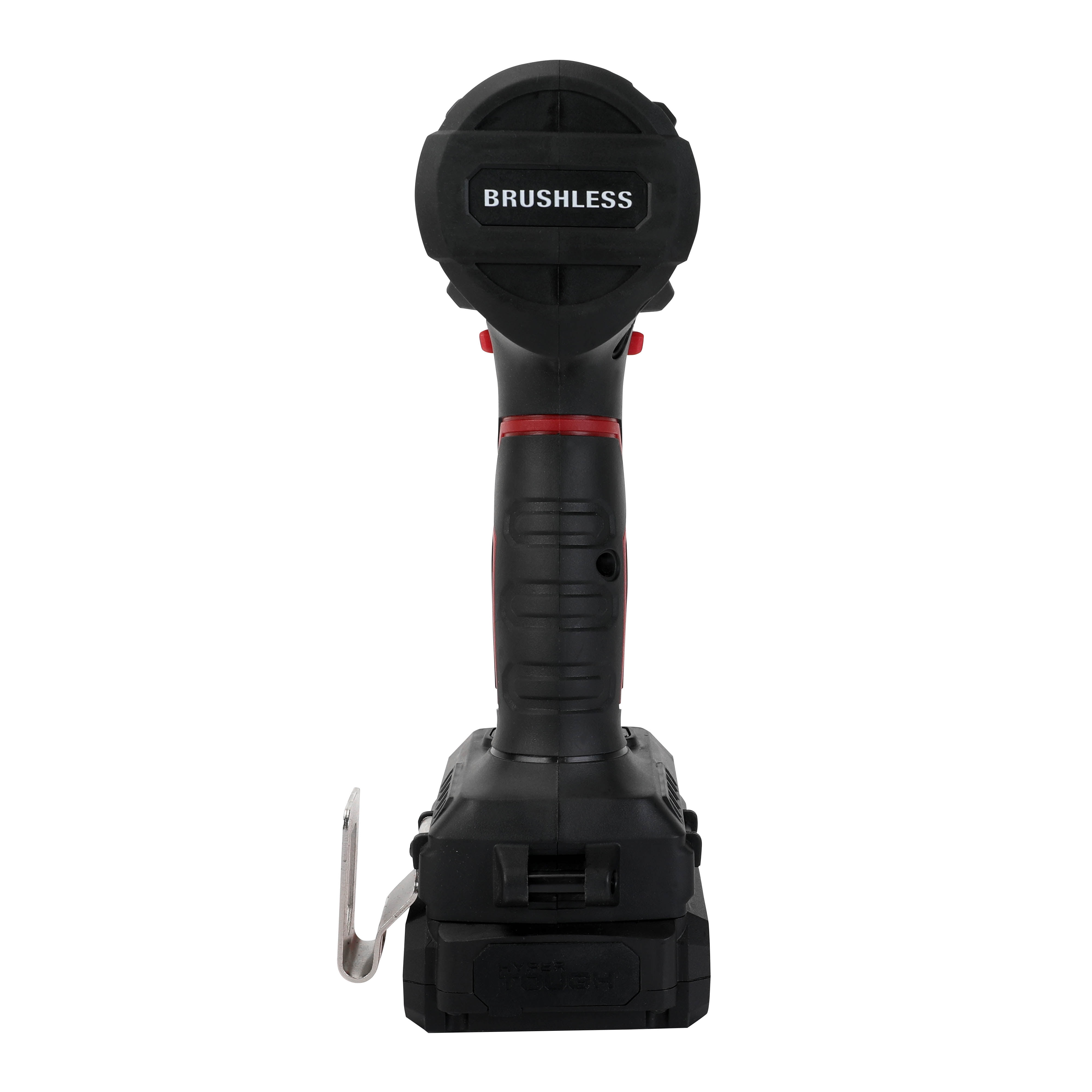 Hyper Tough 20V Brushless 1/2-inch Impact Wrench, Battery & Charging Cable