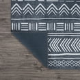 thumbnail image 4 of World Rug Gallery Contemporary Geometric Bohemian Machine Washable 3'3"x5' Dark Gray Area Rug, 4 of 9