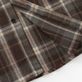thumbnail image 7 of FDGIU Men's Plaid Flannel Shirt - Slim Fit Button Down, Cozy Long Sleeve Fall Winter Layering Piece with Pocket, Snap Front Checkered Casual Shirt, 7 of 7