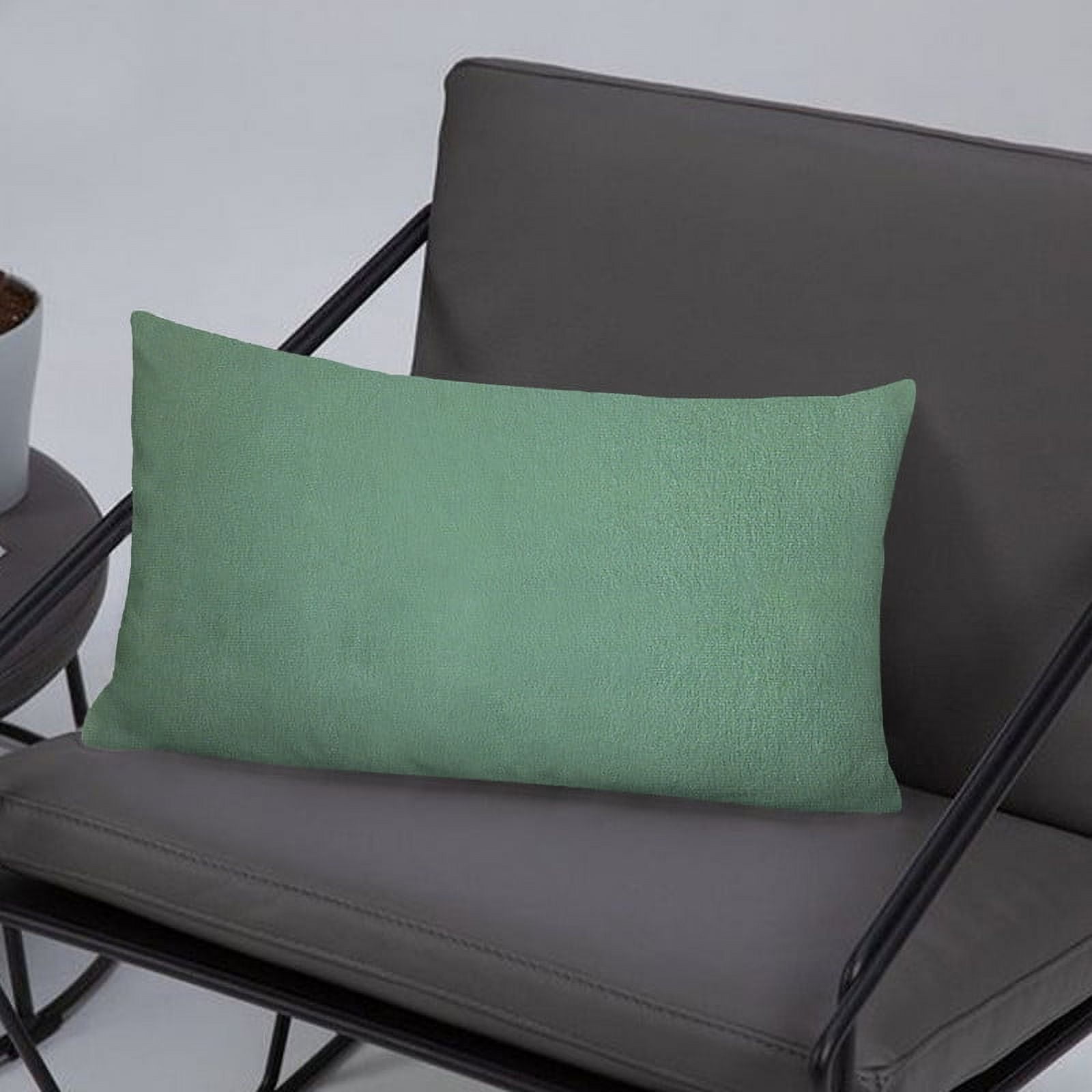 A1HC Hypoallergenic Down Alternative Decorative Throw Pillow, 12x20 in, Rectangular, Pack of 1, Como Green