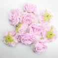 thumbnail image 4 of 10 rosas artificiales para decoración de banquetes, bodas y fiestas. Rosa púrpura, 4 of 9