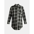thumbnail image 4 of Time and Tru Women's Maternity Boyfriend Button Up Shirt with Long Sleeves, Size S~XXL, 4 of 4