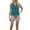 Dark Green, variant on Summer Casual Round Neck Hollow Out Ruffle Sleeveless Tank Top Blouse T Shirt Back Support