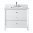 thumbnail image 3 of Vanity Art 36" Bathroom Vanity with Sink and Engineered Marble Top, Freestanding Storage Cabinet with 3 Drawers, 3 of 9