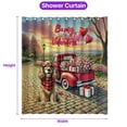 thumbnail image 5 of Be My Valentine's Cocker Spaniel Truck Full of Love Flower Balloon Shower Curtain Cockers Dog Lover Gifts Waterproof Bathroom Bathtub Curtain - 02029, 5 of 5