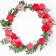 thumbnail image 4 of Gradient Combination Of Simulation Roses Scrapbook Stationery DIY Decorative Wreath Centerpieces Baby Shower Party Decorations Applique Toys Handmade Roses, 4 of 6
