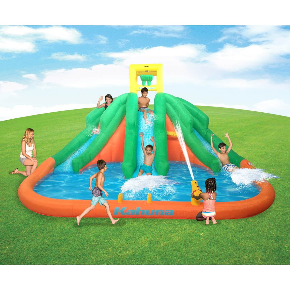 magic time triple blast water slide