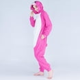 thumbnail image 5 of Juebong Womens Plush Hooded Jumpsuit Sherpa Fuzzy Pajamas Long Sleeve Cute Cat One Piece Onesie Winter Warm Rompers Sleepwear, 5 of 9