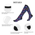 thumbnail image 5 of Honeii Colorful Butterflies Print Sports Compression Socks,Running Crew Socks,Moisture-Wicking Anti-Blister Hiking&Gym Athletic, 5 of 7