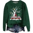 thumbnail image 3 of Shadoumai Christmas Tops Women Novelty Funny Casual Fit Cold Weather Holiday Knit Christmas Sweater for Women with Candy Cane, 3 of 5