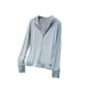 thumbnail image 1 of Qarigey Abrigo Ropa de protección solar Sudadera con capucha Chaqueta de protección solar Color sólido Resistente a los rayos UV Prendas para la parte del cuerpo Gris L, 1 of 6