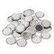 thumbnail image 1 of Tapas de botellas de material acero aplanadas de 100 piezas, tapas sin revestimiento, plata, 1 ", manualidades de bricolaje perfecl Tapas de botellas plateadas, 1 of 8