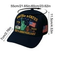 thumbnail image 2 of Eagle – United States 250th Anniversary Hat: Adjustable 250 Year American Anniversary Cap, USA Patriotic Caps (1Pcs, Blue), 2 of 3