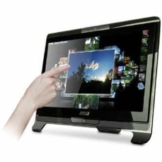 MSI Wind Top 18.5" Touchscreen All-In-One Computer, Intel Atom 330, 2GB RAM, 250GB HD, DVD Writer, Windows Vista Home Basic, Black, AE1900-10SUS