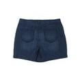 thumbnail image 2 of GLORIA VANDERBILT Womens Navy Zippered Pocketed Button Closure Vented Hem Shorts Shorts 16, 2 of 2