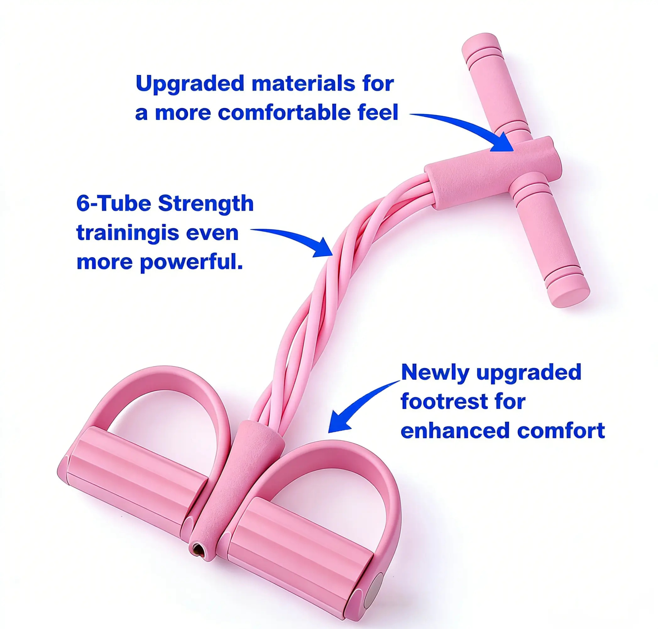 Z-ROGO Multifunction Pedal Resistance Band | Portable Foot Pedal Exerciser for Full-Body Home Workout, Stretching, Fitness Training & Abdominal Exercise | Adjustable & Durable Elastic Sport Band,Moth