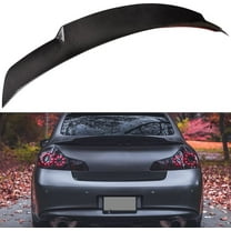 CCIYU Glossy Black Carbon Fiber Rear Spoiler Wing Accessories for 2007-2013 for Infiniti G37 G25 Sedan Stylish Trunk Spoiler Wing