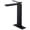 Matte Black, variant on Brushed Gold High Arc Bathroom Vessel Sink Faucet, Single Handle Deck Mounted Sink Faucet with 6-inch Cover Plate