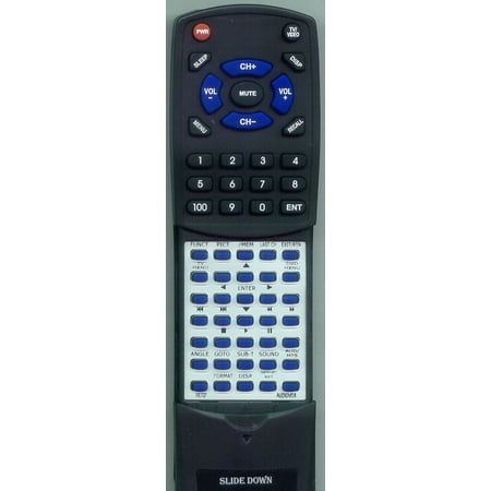 Replacement Remote for AUDIOVOX RTVE727 VE927 VE727