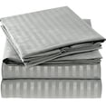 thumbnail image 1 of Juego de sábanas Mellanni Hotel Luxury 1800 Queen Size, color gris y plateado, 1 of 1