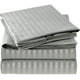 thumbnail image 1 of Juego de sábanas Mellanni Hotel Luxury 1800 Queen Size, color gris y plateado, 1 of 1