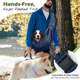 thumbnail image 4 of Pawaboo Dog Sling Carrier for Small Dogs, Reversible Hand Free Dog Carrier Sling with Adjustable Strap Buckle & Safety Leash, Soft Pouch and Tote, Suitable for Small Dogs Cats, Up to 12lbs, Navy Blue, 4 of 8