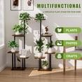 thumbnail image 4 of Plant Stand Indoor with Grow Light Metal Plant Shelf for Indoor Plants Multiple ed Corner Plant Stand Shelves Plant Rack Display Flower Holder for Living Room Patio Balco, 4 of 8