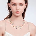 thumbnail image 7 of 1 Set Brass Butterfly & Rhinestone Diamond Charms Bracelet Bib Necklace DIY Making Kit Jewelry Set Making Light Gold 3~53x0.4~7mm, 7 of 7