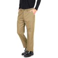 thumbnail image 4 of ROYALE LINENS Men's Classic Fit Wrinkle-Resistant Flat-Front Chino Pant (Regular and Big & Tall) Khaki, 4 of 7