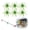 A 6PCS, variant on BARMOTU 6Pcs Fuzzy Dice Fishing Lure for Bass Fishing, Soft TPR Creature Bait, Floating Soft Plastic Lures with Reflective Glitter, Lifelike Breathing Action for Freshwater & Saltwater