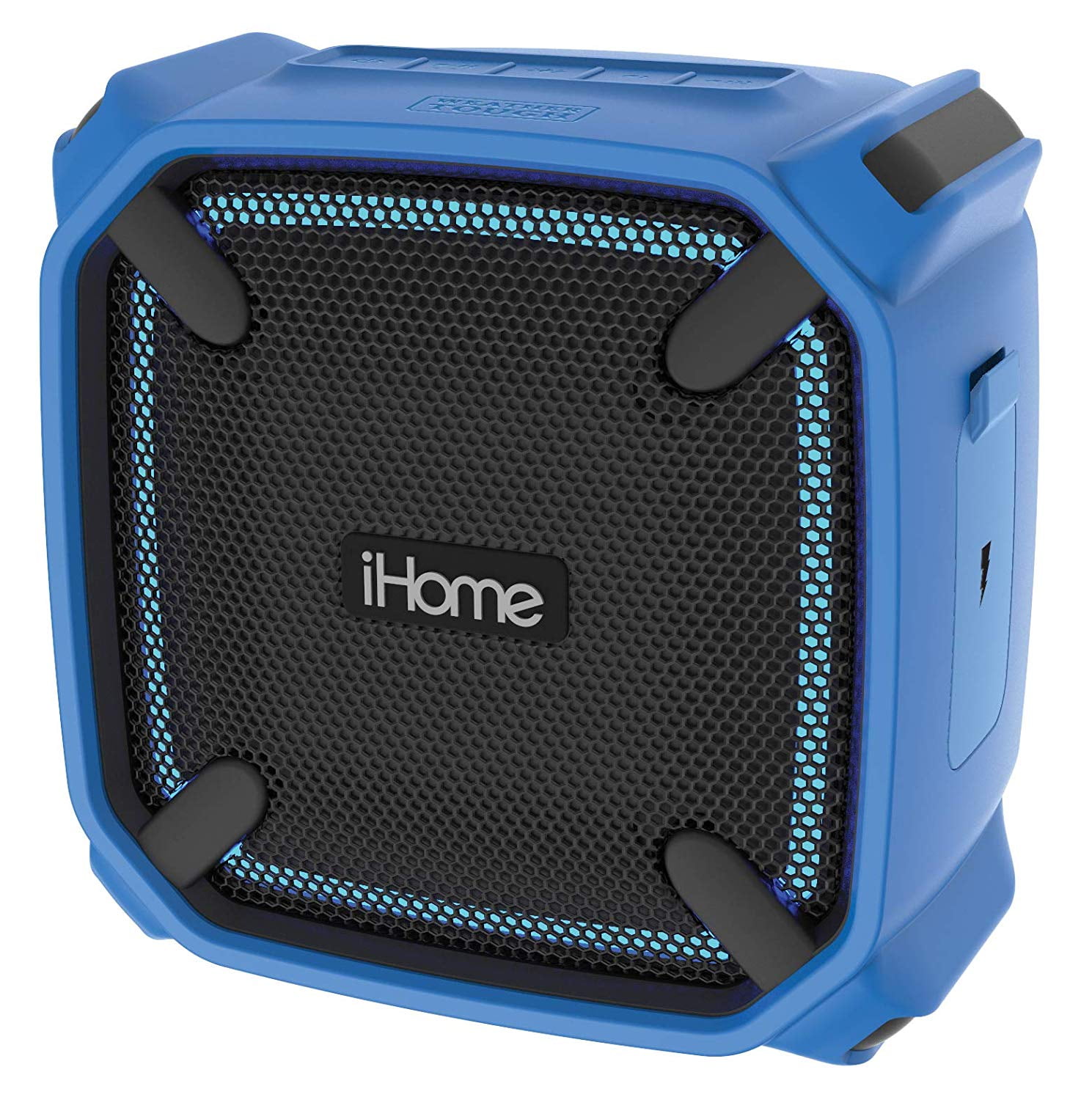 iHome iBT371 Weather Tough Portable Rechargeable Bluetooth Speaker with