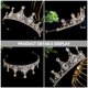 thumbnail image 2 of KAKOWELY Tiara de boda para mujer, corona de diamantes de imitación, corona de novia para boda, tocado para cumpleaños, 2 of 5