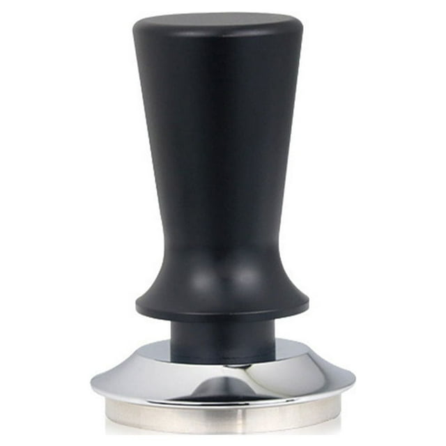 sanitation Coffee Tamper Pressure Press Calibrated Powder Hammer Flat Base Portafilter Kitchen Spring Leveler Home Office Black 53mm