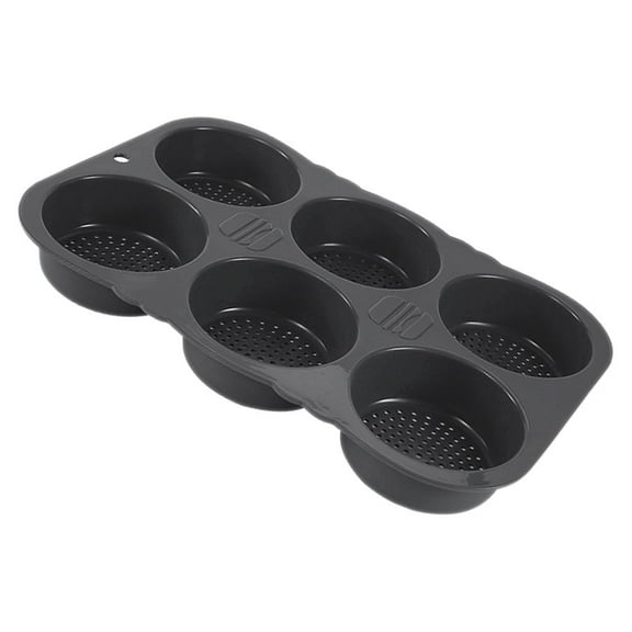 OUNONA  Silicone Baking Mold Cupcake Pans Muffin Tin Mini Muffins Dark Grey