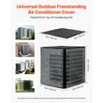 thumbnail image 6 of VEVOR Air Conditioner Cover, 36 x 36 x 40 inch Ac Cover for Air Conditioning Unit, Dual-Layer, Detachable Canopy,Waterproof Polyester, Universal HVAC Protector for Outdoor Outside Ac Unit, Black, 6 of 9